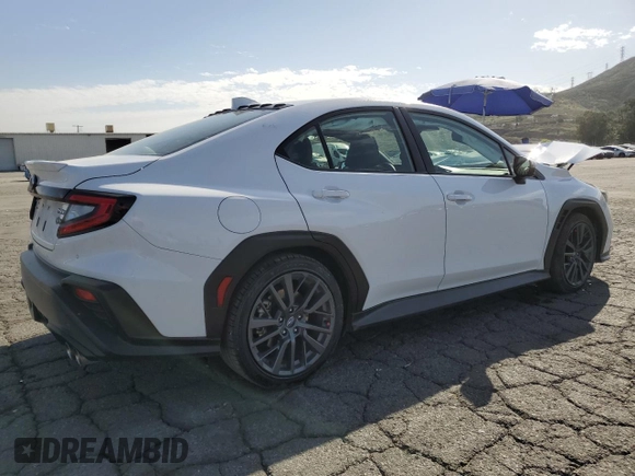 2022 Subaru WRX GT with VIN JF1VBAU63N8017488, listed as a Copart auction lot 47215795 with 24,376 mi miles and Salvage title. Bid and sale history available at DreamBid. Image 3.