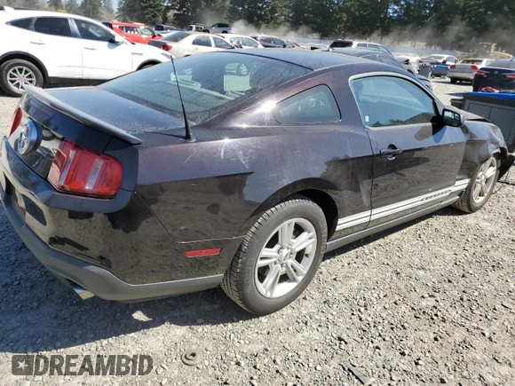 2012 Ford Mustang V6 Premium with VIN 1ZVBP8AM5C5224048, listed as a Copart auction lot 53483965 with 54,510 mi miles and Salvage Title. Bid and sale history available at carsss.com. Image 3.