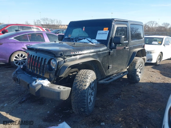 2012 Jeep Wrangler Rubicon with VIN 1C4BJWCG6CL268605, listed as a IAAI auction lot 41618418 with 117,668 mi miles. Bid and sale history available at carsss.com. Image 17.