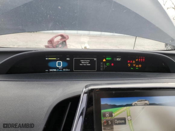 2021 Toyota Prius Prime LE with VIN JTDKAMFP6M3175648, listed as a Copart auction lot 85608714 with NaN miles and Salvage Title. Bid and sale history available at carsss.com. Image 9.