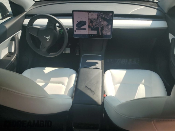 2022 Tesla Model Y Performance with VIN 7SAYGDEF5NF344292, listed as a Copart auction lot 59153775 with Not provided miles and Salvage title. Bid and sale history available at DreamBid. Image 8.