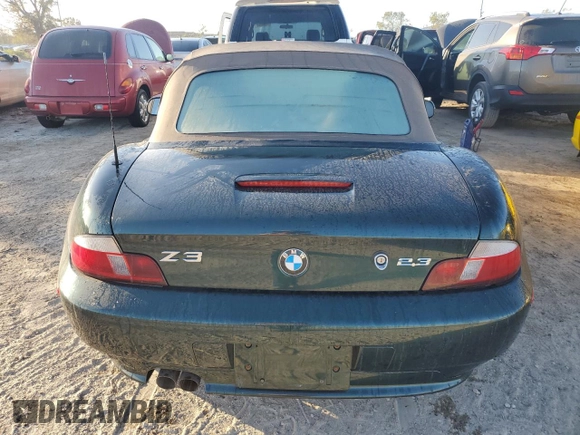 2000 BMW Z3 2.5L with VIN 4USCH9342YLG03581, listed as a Copart auction lot 75429884 with 122,439 mi miles and Salvage Title. Bid and sale history available at carsss.com. Image 6.