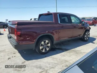 2017 Honda Ridgeline RTL-T with VIN 5FPYK2F6XHB004078, listed as a Copart auction lot 53120405 with 109,313 mi miles and Salvage title. Bid and sale history available at DreamBid. Image 3.