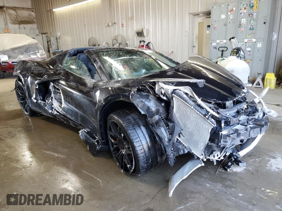 2024 Chevrolet Corvette 1LZ with VIN 1G1YD2D37R5600742, listed as a Copart auction lot 50505374 with 2,894 mi miles and Non Repairable. Bid and sale history available at DreamBid. Image 4.