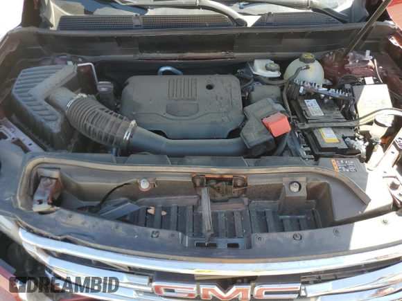 2022 GMC Acadia SLT with VIN 1GKKNML49NZ125361, listed as a Copart auction lot 57351185 with 36,140 mi miles and Salvage title. Bid and sale history available at DreamBid. Image 12.