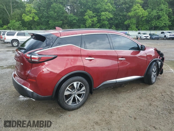 2023 Nissan Murano SV z VIN 5N1AZ2BJ5PC101132, wystawiony jako Copart lot #55592345 z przebiegiem 56 787 mil mil oraz Szkoda całkowita • Salvage title. Historia ofert i sprzedaży dostępna na DreamBid. Obrazek 3.