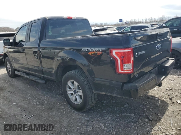 2016 Ford F-150 XLT with VIN 1FTEX1EP6GKD30785, listed as a Copart auction lot 50376035 with 161,343 mi miles and Salvage Title. Bid and sale history available at carsss.com. Image 2.