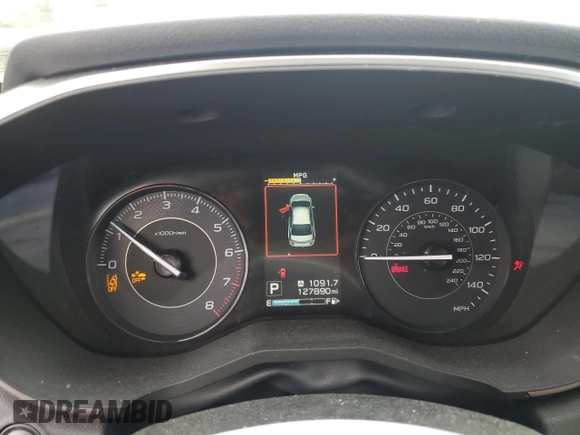 2017 Subaru Impreza Premium with VIN 4S3GTAD61H3711128, listed as a Copart auction lot 58942425 with 127,890 mi miles and Salvage title. Bid and sale history available at DreamBid. Image 9.