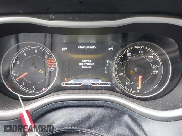 2016 Jeep Cherokee Limited with VIN 1C4PJMDB2GW181432, listed as a IAAI auction lot 41675868 with 106,979 mi miles. Bid and sale history available at carsss.com. Image 7.