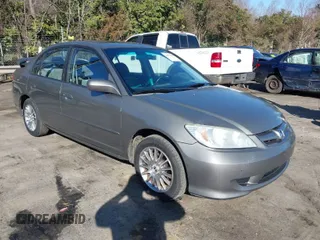 2005 Honda Civic EX with VIN 1HGES26745L012188, listed as a IAAI auction lot 41527053 with 199,526 mi miles and . Bid and sale history available at DreamBid. Image 1.