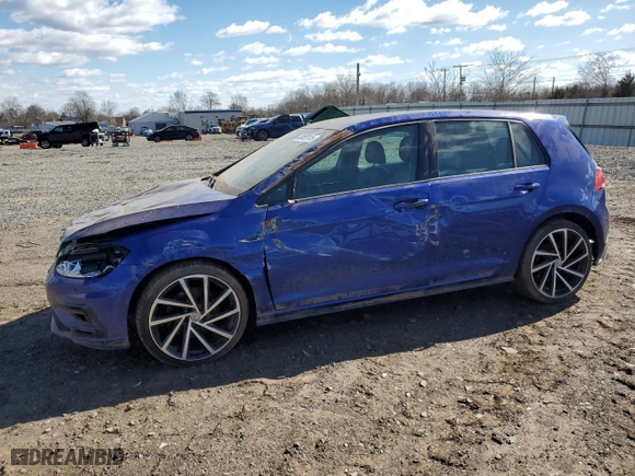 2019 Volkswagen Golf R with VIN WVWVA7AU5KW209764, listed as a Copart auction lot 48469115 with 0 mi miles and Salvage Title. Bid and sale history available at carsss.com. Image 1.