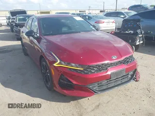 2021 Kia K5 GT-Line with VIN 5XXG64J29MG018344, listed as a IAAI auction lot 41506786 with 40,932 mi miles. Bid and sale history available at carsss.com. Image 1.