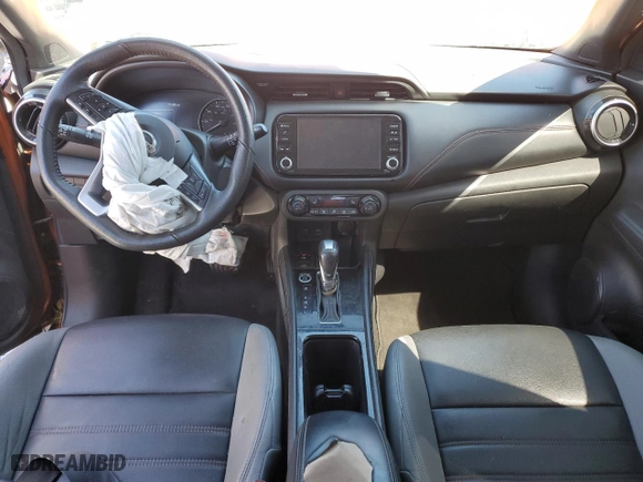 2021 Nissan Kicks SR with VIN 3N1CP5DV1ML523115, listed as a Copart auction lot 50050415 with 83,833 mi miles and Non Repairable. Bid and sale history available at carsss.com. Image 8.
