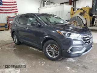 2018 Hyundai Santa Fe 2.4L with VIN 5XYZT3LB3JG571720, listed as a Copart auction lot 43942375 with 108,435 mi miles and Salvage title. Bid and sale history available at DreamBid. Image 4.