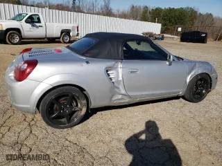 2003 Toyota MR2 Spyder with VIN JTDFR320630056446, listed as a Copart auction lot 49596745 with 126,066 mi miles and Salvage Title. Bid and sale history available at carsss.com. Image 3.