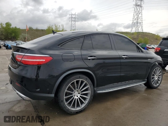 2017 Mercedes-Benz GLE 43 AMG with VIN 4JGED6EB2HA081608, listed as a Copart auction lot 55968675 with 80,218 mi miles and Salvage title. Bid and sale history available at DreamBid. Image 3.