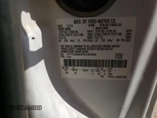 2015 Ford F-250 XLT with VIN 1FT7X2B64FEC27503, listed as a Copart auction lot 60558045 with 193,707 mi miles and Salvage title. Bid and sale history available at DreamBid. Image 12.