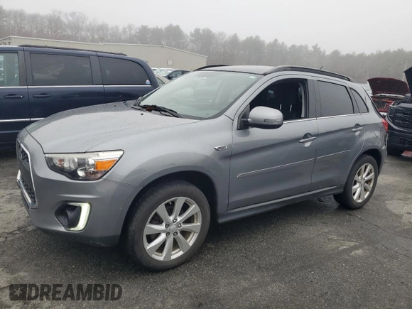 2015 Mitsubishi Outlander Sport 2.4 GT with VIN 4A4AR4AW4FE028201, listed as a Copart auction lot 83414704 with 139,550 mi miles and Salvage Title. Bid and sale history available at carsss.com. Image 1.