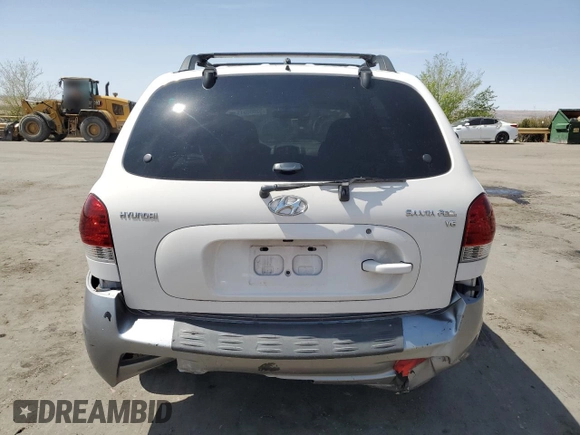 2005 Hyundai Santa Fe GLS with VIN KM8SC13DX5U906172, listed as a Copart auction lot 52000015 with 125,413 mi miles and Salvage Title. Bid and sale history available at carsss.com. Image 6.