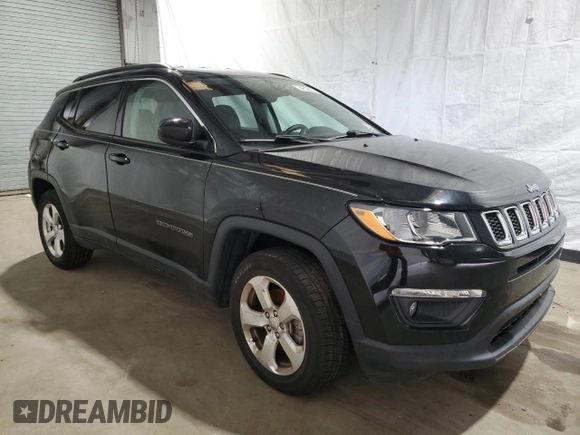 2017 Jeep Compass Latitude with VIN 3C4NJDBB9HT672288, listed as a Copart auction lot 42561244 with 48,865 mi miles and Clean Title. Bid and sale history available at carsss.com. Image 4.