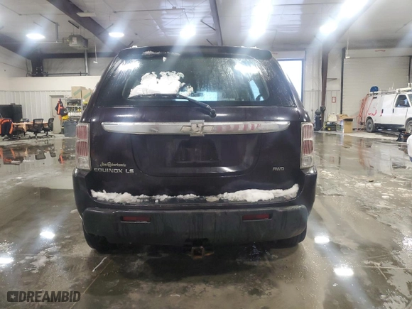 2006 Chevrolet Equinox LS with VIN 2CNDL23F766073477, listed as a Copart auction lot 87938785 with 262,434 mi miles and Salvage Title. Bid and sale history available at carsss.com. Image 6.