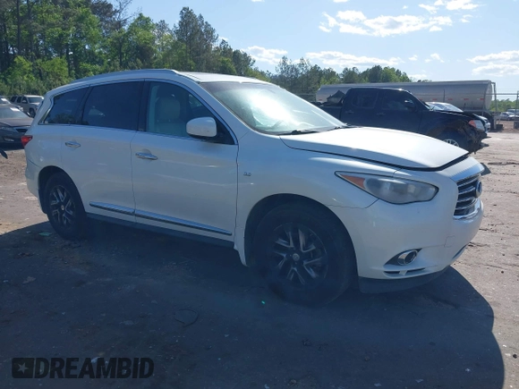 2015 Infiniti QX60 with VIN 5N1AL0MM1FC524964, listed as a IAAI auction lot 42010993 with 144,670 mi miles and . Bid and sale history available at DreamBid. Image 1.