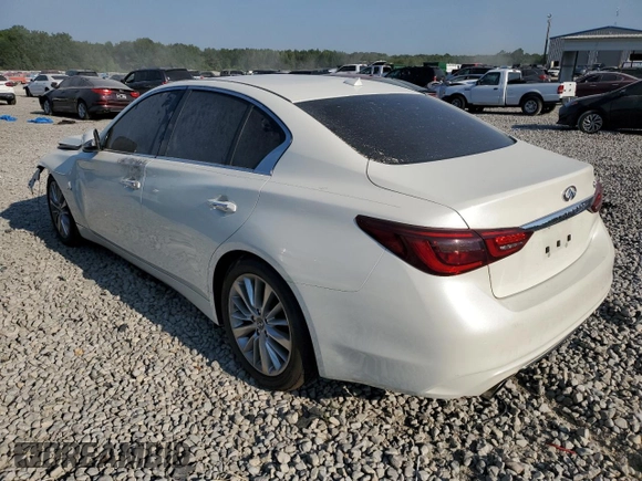 2018 Infiniti Q50 3.0t LUXE with VIN JN1EV7AP5JM357487, listed as a Copart auction lot 66489424 with 104,098 mi miles and Salvage Title. Bid and sale history available at carsss.com. Image 2.