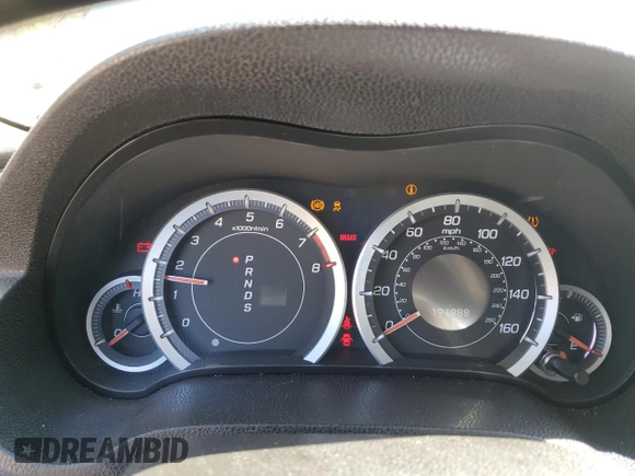 2012 Acura TSX Tech Pkg with VIN JH4CU2F65CC019296, listed as a Copart auction lot 50665225 with 191,888 mi miles and Salvage Title. Bid and sale history available at carsss.com. Image 9.
