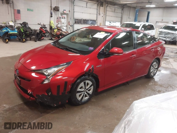 2018 Toyota Prius Two with VIN JTDKBRFU5J3081353, listed as a IAAI auction lot 41860691 with 167,091 mi miles and . Bid and sale history available at carsss.com. Image 18.