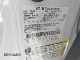 2013 Ford Expedition Max XLT with VIN 1FMJK1H54DEF36569, listed as a IAAI auction lot 42013014 with 232,982 mi miles and . Bid and sale history available at DreamBid. Image 9.