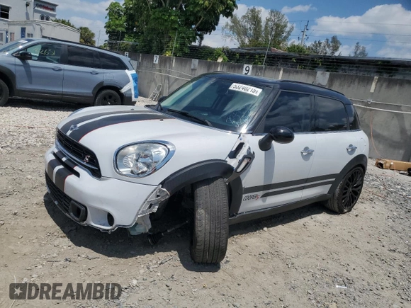2016 MINI Countryman S with VIN WMWZC3C53GWT08355, listed as a Copart auction lot 53240215 with 62,674 mi miles and Salvage Title. Bid and sale history available at DreamBid. Image 1.