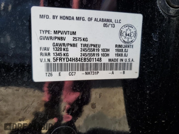 2014 Acura MDX Advance with VIN 5FRYD4H84EB501148, listed as a Copart auction lot 49965235 with 305,103 mi miles and Clean Title. Bid and sale history available at DreamBid. Image 13.