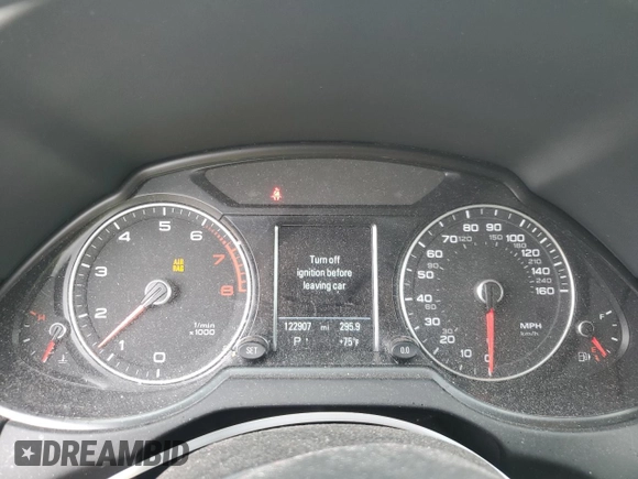 2015 Audi Q5 Premium Plus with VIN WA1DGAFP6FA090582, listed as a Copart auction lot 56689595 with 122,907 mi miles and Salvage title. Bid and sale history available at DreamBid. Image 9.