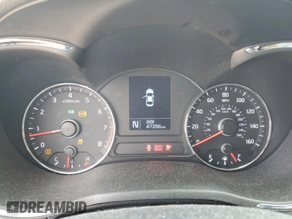 2016 Kia Forte EX with VIN KNAFX5A82G5628739, listed as a Copart auction lot 52540205 with 47,286 mi miles and Salvage Title. Bid and sale history available at DreamBid. Image 9.