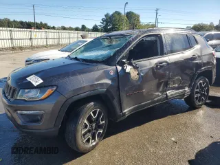 2021 Jeep Compass Trailhawk with VIN 3C4NJDDB3MT564983, listed as a Copart auction lot 76310514 with 77,585 mi miles and Non repairable. Bid and sale history available at DreamBid. Image 1.