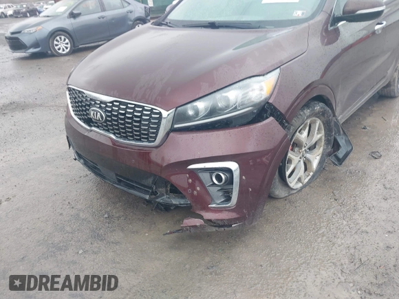 2019 Kia Sorento SX V6 with VIN 5XYPKDA57KG533275, listed as a IAAI auction lot 41964458 with 75,346 mi miles. Bid and sale history available at carsss.com. Image 6.