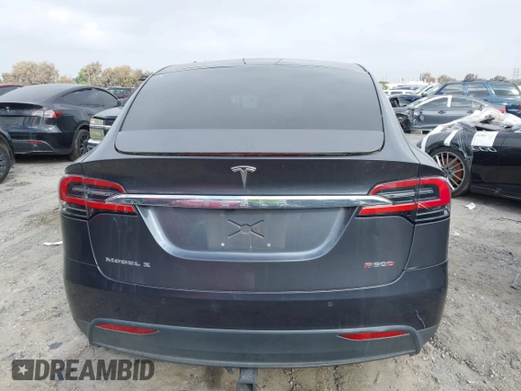 2016 Tesla Model X P90D with VIN 5YJXCAE45GF001485, listed as a IAAI auction lot 41994096 with 88,103 mi miles. Bid and sale history available at carsss.com. Image 16.