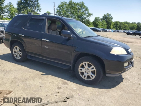 2004 Acura MDX Touring with VIN 2HNYD188X4H509144, listed as a Copart auction lot 58596645 with Not provided miles and Salvage title. Bid and sale history available at DreamBid. Image 4.