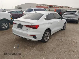 2023 Audi A3 Premium z VIN WAUGUDGY4PA133447, wystawiony jako IAAI lot #41817017 z przebiegiem 18 034 mil mil oraz . Historia ofert i sprzedaży dostępna na DreamBid. Obrazek 4.