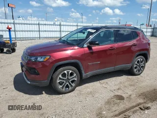 2022 Jeep Compass Limited z VIN 3C4NJDCBXNT159383, wystawiony jako Copart lot #62136695 z przebiegiem 59 429 mil mil oraz Szkoda całkowita • Salvage title. Historia ofert i sprzedaży dostępna na DreamBid. Obrazek 1.