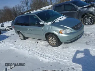 2003 Chrysler Town & Country LX with VIN 2C4GP44L43R224016, listed as a IAAI auction lot 41370108 with 122,418 mi miles and . Bid and sale history available at DreamBid. Image 1.