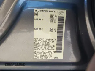 2016 Nissan Altima S z VIN 1N4AL3AP8GC139770, wystawiony jako IAAI lot #41750812 z przebiegiem 116 717 mil mil oraz . Historia ofert i sprzedaży dostępna na DreamBid. Obrazek 9.