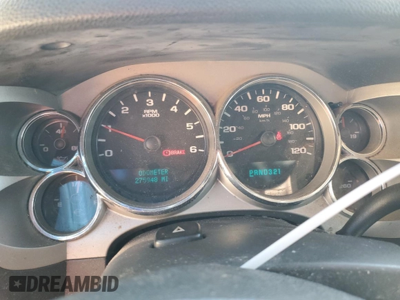 2007 Chevrolet Silverado 1500 LT w/1LT with VIN 2GCEC19J771620258, listed as a Copart auction lot 42622805 with 275,948 mi miles and Salvage Title. Bid and sale history available at carsss.com. Image 9.