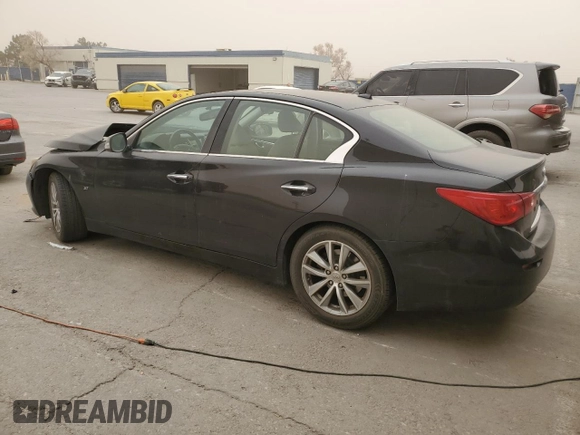 2014 Infiniti Q50 Sport with VIN JN1BV7AP4EM684889, listed as a Copart auction lot 47760535 with 83,528 mi miles and Salvage Title. Bid and sale history available at DreamBid. Image 2.
