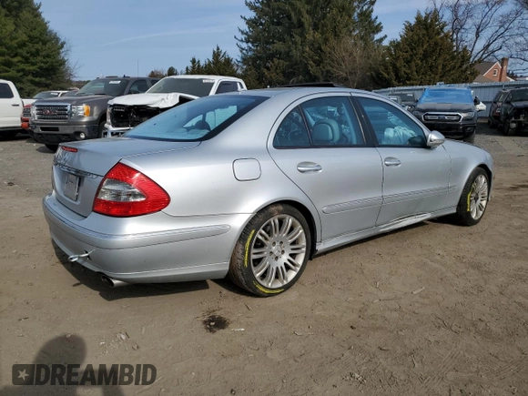 2007 Mercedes-Benz E-Class 3.5L with VIN WDBUF56X97B081594, listed as a Copart auction lot 48623615 with 0 mi miles and Salvage Title. Bid and sale history available at carsss.com. Image 3.