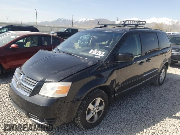 2010 Dodge Grand Caravan with VIN 2D4RN5D1XAR323622, listed as a Copart auction lot 52638465 with 158,491 mi miles and Salvage Title. Bid and sale history available at DreamBid. Image 1.