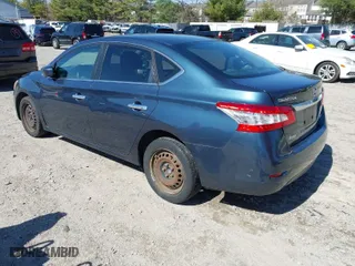 2014 Nissan Sentra S with VIN 1N4AB7AP5EN850323, listed as a IAAI auction lot 41820885 with 136,888 mi miles. Bid and sale history available at carsss.com. Image 3.