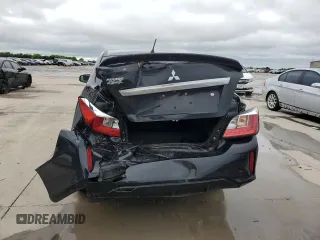 2022 Mitsubishi Mirage ES with VIN ML32FUFJ2NHF06863, listed as a Copart auction lot 55861615 with 29,514 mi miles and Salvage title. Bid and sale history available at DreamBid. Image 6.