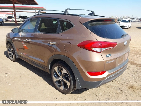 2016 Hyundai Tucson Sport with VIN KM8J33A20GU211615, listed as a IAAI auction lot 41685718 with 97,458 mi miles. Bid and sale history available at carsss.com. Image 3.