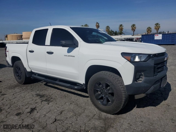2023 Chevrolet Colorado 4WD Work Truck with VIN 1GCGTBEC9P1197906, listed as a Copart auction lot 45225455 with 45,087 mi miles and Salvage Title. Bid and sale history available at carsss.com. Image 4.